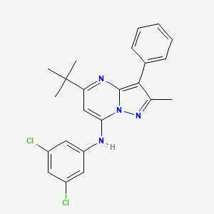 5-tert-butyl-N-(3,5-dichlorophenyl)-2-methyl-3-phenylpyrazolo[1,5-a]pyrimidin-7-amine