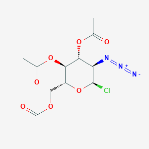 molecular formula C12H16ClN3O7 B1220383 [(2R,3S,4R,5R,6R)-3,4-diacetyloxy-5-azido-6-chlorooxan-2-yl]methyl acetate CAS No. 67817-20-3