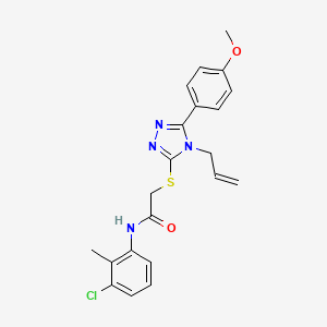 N-(3-chloro-2-methylphenyl)-2-{[5-(4-methoxyphenyl)-4-(prop-2-en-1-yl)-4H-1,2,4-triazol-3-yl]sulfanyl}acetamide