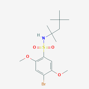 [(4-Bromo-2,5-dimethoxyphenyl)sulfonyl](1,1,3,3-tetramethylbutyl)amine