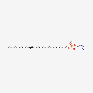 molecular formula C27H57NO4P+ B1220390 2-[Docos-13-enoxy(hydroxy)phosphoryl]oxyethyl-trimethylazanium 
