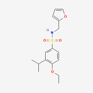 {[4-Ethoxy-3-(methylethyl)phenyl]sulfonyl}(2-furylmethyl)amine