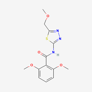 2,6-Dimethoxy-N-(5-(methoxymethyl)-1,3,4-thiadiazol-2-yl)benzamide