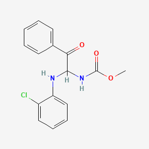 Methyl {1-[(2-chlorophenyl)amino]-2-oxo-2-phenylethyl}carbamate