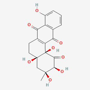 molecular formula C19H18O8 B1220399 沙克霉素D CAS No. 86413-77-6