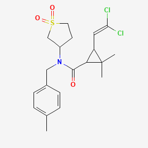 3-(2,2-dichloroethenyl)-N-(1,1-dioxidotetrahydrothiophen-3-yl)-2,2-dimethyl-N-(4-methylbenzyl)cyclopropanecarboxamide