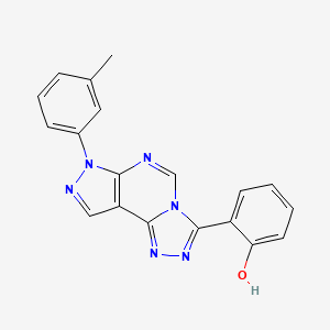 2-[7-(3-methylphenyl)-7H-pyrazolo[4,3-e][1,2,4]triazolo[4,3-c]pyrimidin-3-yl]phenol