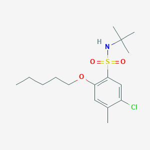 (Tert-butyl)[(5-chloro-4-methyl-2-pentyloxyphenyl)sulfonyl]amine