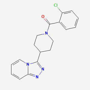 (2-Chlorophenyl)[4-([1,2,4]triazolo[4,3-a]pyridin-3-yl)piperidin-1-yl]methanone