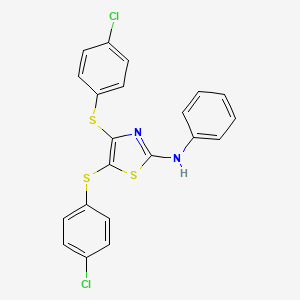 [4,5-Bis(4-chlorophenylthio)(1,3-thiazol-2-yl)]phenylamine