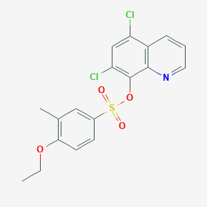 5,7-Dichloroquinolin-8-yl 4-ethoxy-3-methylbenzene-1-sulfonate