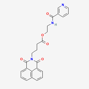 2-[(pyridin-3-ylcarbonyl)amino]ethyl 4-(1,3-dioxo-1H-benzo[de]isoquinolin-2(3H)-yl)butanoate