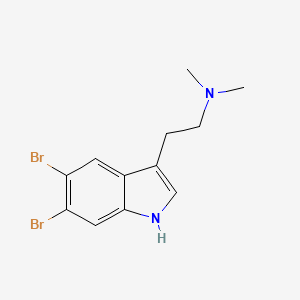 molecular formula C12H14Br2N2 B1220409 5,6-Dibromo-N,N-dimethyltryptamine CAS No. 72853-80-6