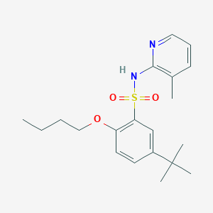 {[5-(Tert-butyl)-2-butoxyphenyl]sulfonyl}(3-methyl(2-pyridyl))amine