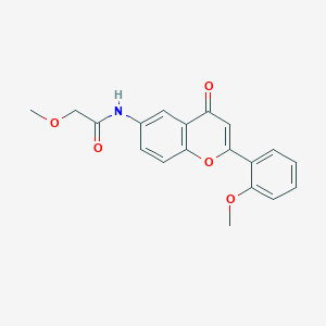 molecular formula C19H17NO5 B12204147 2-methoxy-N-[2-(2-methoxyphenyl)-4-oxo-4H-chromen-6-yl]acetamide 