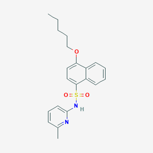 N-(6-methylpyridin-2-yl)-4-(pentyloxy)naphthalene-1-sulfonamide