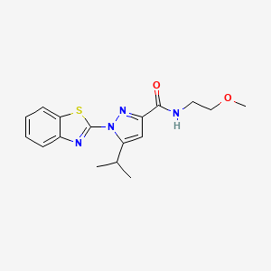 1-(benzo[d]thiazol-2-yl)-5-isopropyl-N-(2-methoxyethyl)-1H-pyrazole-3-carboxamide