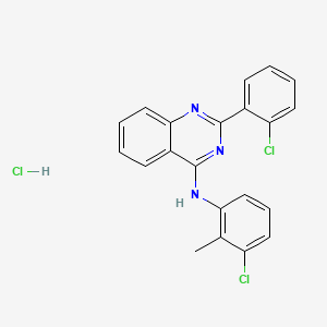 molecular formula C21H16Cl3N3 B12204229 C21H16Cl3N3 