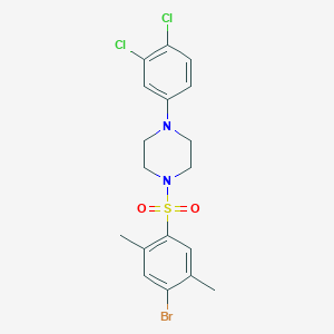 1-(4-Bromo-2,5-dimethylbenzenesulfonyl)-4-(3,4-dichlorophenyl)piperazine