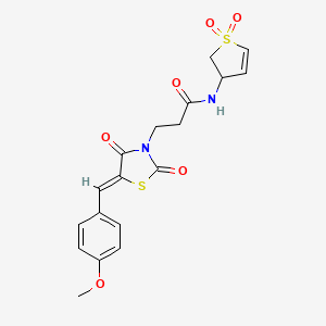 N-(1,1-dioxido-2,3-dihydrothiophen-3-yl)-3-[(5Z)-5-(4-methoxybenzylidene)-2,4-dioxo-1,3-thiazolidin-3-yl]propanamide