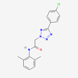 2-[5-(4-chlorophenyl)-2H-tetrazol-2-yl]-N-(2,6-dimethylphenyl)acetamide