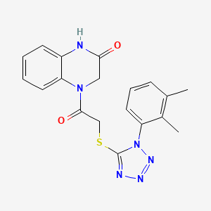 4-{2-[1-(2,3-Dimethylphenyl)-1,2,3,4-tetraazol-5-ylthio]acetyl}-1,3,4-trihydro quinoxalin-2-one