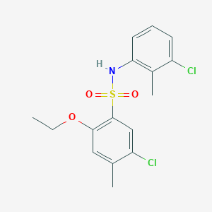 [(5-Chloro-2-ethoxy-4-methylphenyl)sulfonyl](3-chloro-2-methylphenyl)amine