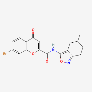 7-bromo-N-(5-methyl-4,5,6,7-tetrahydro-2,1-benzoxazol-3-yl)-4-oxo-4H-chromene-2-carboxamide