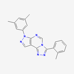 3-(3,5-Dimethylphenyl)-7-(2-methylphenyl)-6-hydropyrazolo[5,4-d]1,2,4-triazolo [4,3-e]pyrimidine