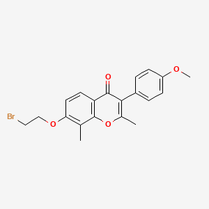 7-(2-bromoethoxy)-3-(4-methoxyphenyl)-2,8-dimethyl-4H-chromen-4-one