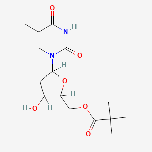 molecular formula C15H22N2O6 B1220454 Thymidine,2-dimethylpropanoate) CAS No. 40733-25-3