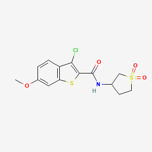 3-chloro-N-(1,1-dioxidotetrahydrothiophen-3-yl)-6-methoxy-1-benzothiophene-2-carboxamide