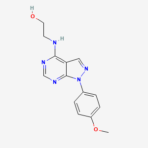 2-{[1-(4-methoxyphenyl)-1H-pyrazolo[3,4-d]pyrimidin-4-yl]amino}ethanol