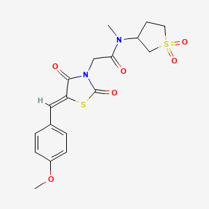 N-(1,1-dioxidotetrahydrothiophen-3-yl)-2-[(5Z)-5-(4-methoxybenzylidene)-2,4-dioxo-1,3-thiazolidin-3-yl]-N-methylacetamide