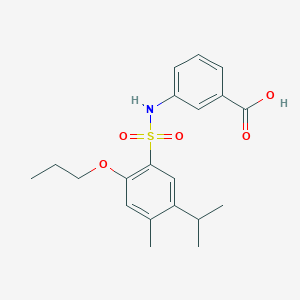 3-({[4-Methyl-5-(methylethyl)-2-propoxyphenyl]sulfonyl}amino)benzoic acid