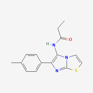 N-[6-(4-methylphenyl)imidazo[2,1-b][1,3]thiazol-5-yl]propanamide