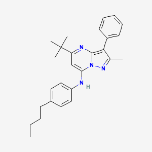 5-tert-butyl-N-(4-butylphenyl)-2-methyl-3-phenylpyrazolo[1,5-a]pyrimidin-7-amine