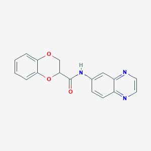 N-(quinoxalin-6-yl)-2,3-dihydro-1,4-benzodioxine-2-carboxamide