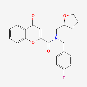 N-(4-fluorobenzyl)-4-oxo-N-(tetrahydrofuran-2-ylmethyl)-4H-chromene-2-carboxamide