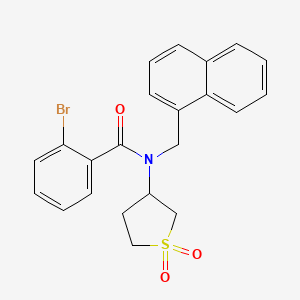 Benzamide, 2-bromo-N-(1-naphthalenylmethyl)-N-(tetrahydro-1,1-dioxido-3-thienyl)-