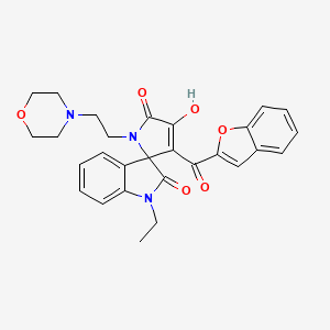 3'-(1-benzofuran-2-ylcarbonyl)-1-ethyl-4'-hydroxy-1'-[2-(morpholin-4-yl)ethyl]spiro[indole-3,2'-pyrrole]-2,5'(1H,1'H)-dione