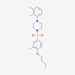 1-(4-Butoxy-3-methylbenzenesulfonyl)-4-(2,3-dimethylphenyl)piperazine