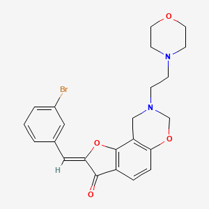 (2Z)-2-(3-bromobenzylidene)-8-[2-(morpholin-4-yl)ethyl]-8,9-dihydro-7H-furo[2,3-f][1,3]benzoxazin-3(2H)-one