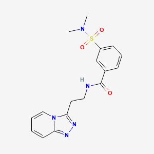 3-(dimethylsulfamoyl)-N-[2-([1,2,4]triazolo[4,3-a]pyridin-3-yl)ethyl]benzamide