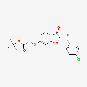 Tert-butyl 2-{2-[(2,4-dichlorophenyl)methylene]-3-oxobenzo[3,4-b]furan-6-yloxy}acetate