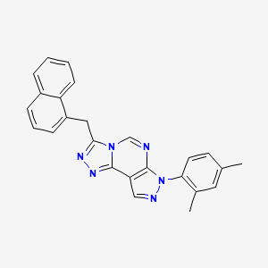 3-(2,4-Dimethylphenyl)-7-(naphthylmethyl)-6-hydropyrazolo[5,4-d]1,2,4-triazolo [4,3-e]pyrimidine