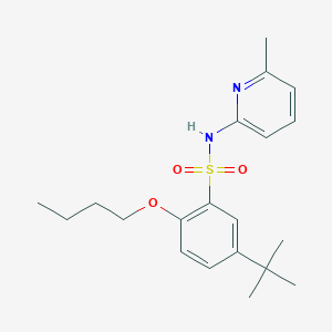 2-butoxy-5-tert-butyl-N-(6-methylpyridin-2-yl)benzenesulfonamide