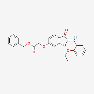 benzyl {[(2Z)-2-(2-ethoxybenzylidene)-3-oxo-2,3-dihydro-1-benzofuran-6-yl]oxy}acetate