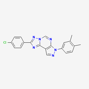 2-(4-chlorophenyl)-7-(3,4-dimethylphenyl)-7H-pyrazolo[4,3-e][1,2,4]triazolo[1,5-c]pyrimidine