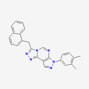 7-(3,4-dimethylphenyl)-3-(naphthalen-1-ylmethyl)-7H-pyrazolo[4,3-e][1,2,4]triazolo[4,3-c]pyrimidine